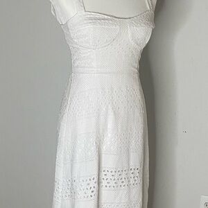 Steve Madden White Square Neck Sundress
